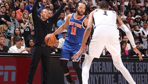 [腾讯全场集锦]🏀尼克斯拒绝逆转2-0马刺！文班致命失误&失绝杀 唐斯21+13