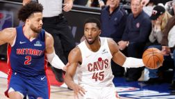 [腾讯原声集锦]🏀骑士抢七4人20+大胜活塞挺进东决！米切尔26+5+7 梅里尔23分